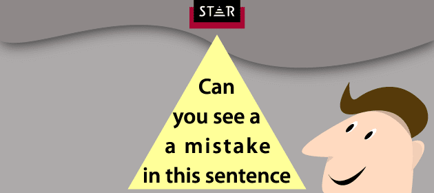 Typical proofreading test