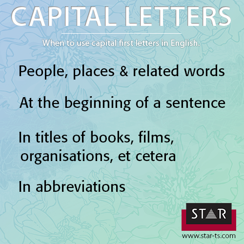 Capitalisation in English