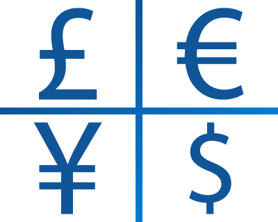 How world monetary values are displayed