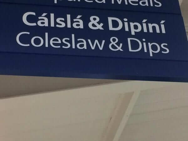 Coleslaw and dips, Irish language translations