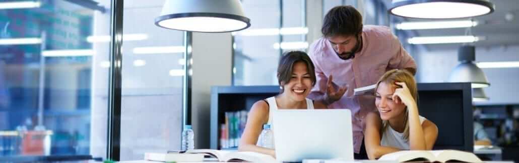 people at desk