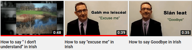 Irish Language Videos