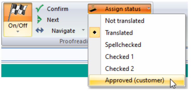 Transit NXT New Status Option