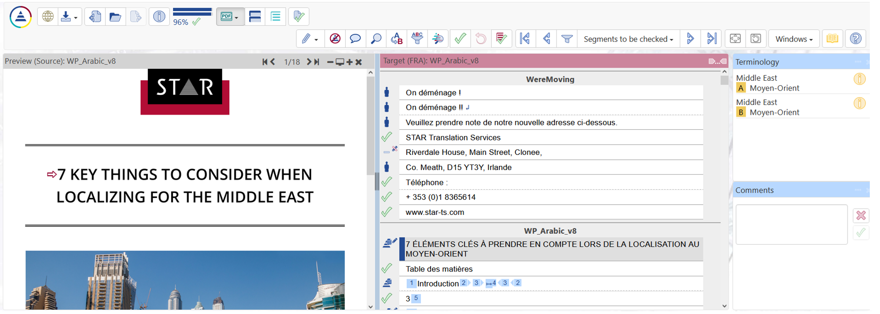 CLM WebEdit Screen showing a PDF being edited